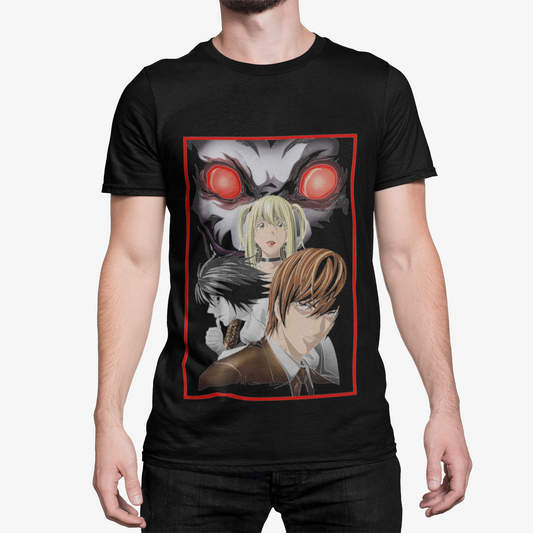 T-Shirt Death Note Homme Noir – Light Yagami & Ryuk