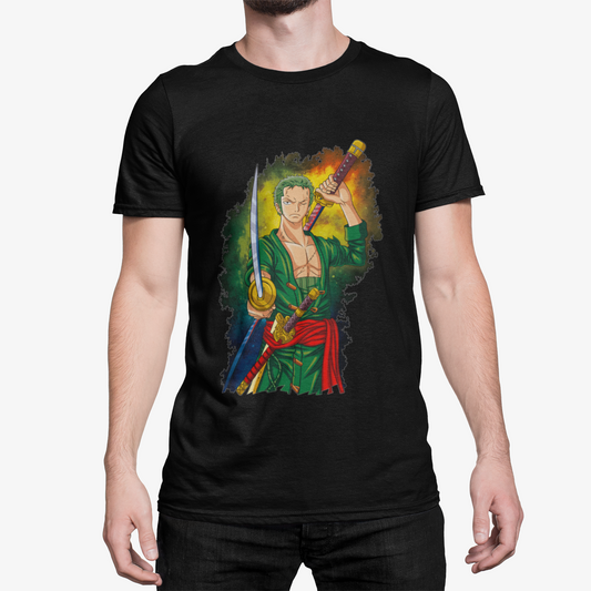 T-Shirt Homme Épéiste Fantaisie – Guerrier Légendaire Style Manga