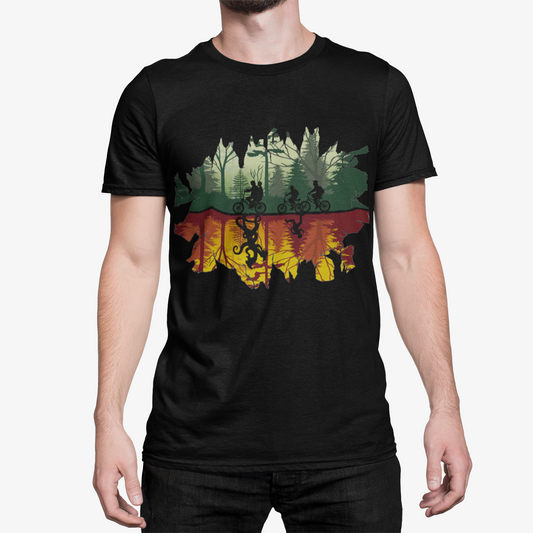 T-Shirt Homme Vélo Aventure – Design Inspiré d’un Univers Fantastique