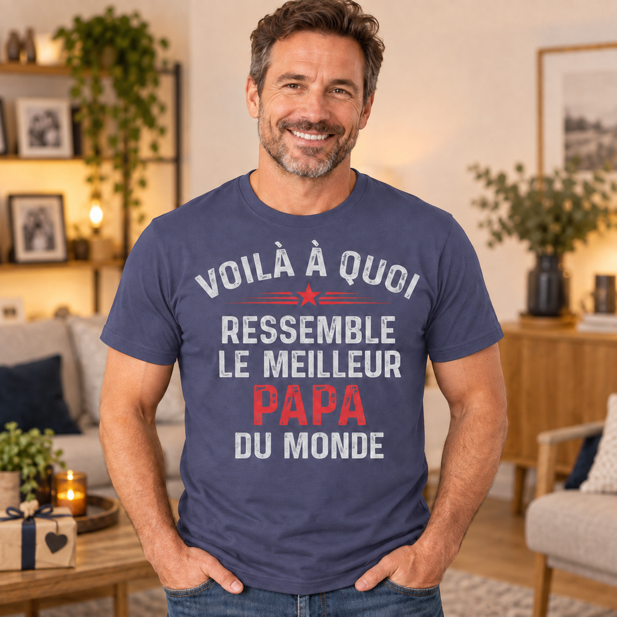 T-shirt papa – Voilà à quoi ressemble le meilleur papa du monde