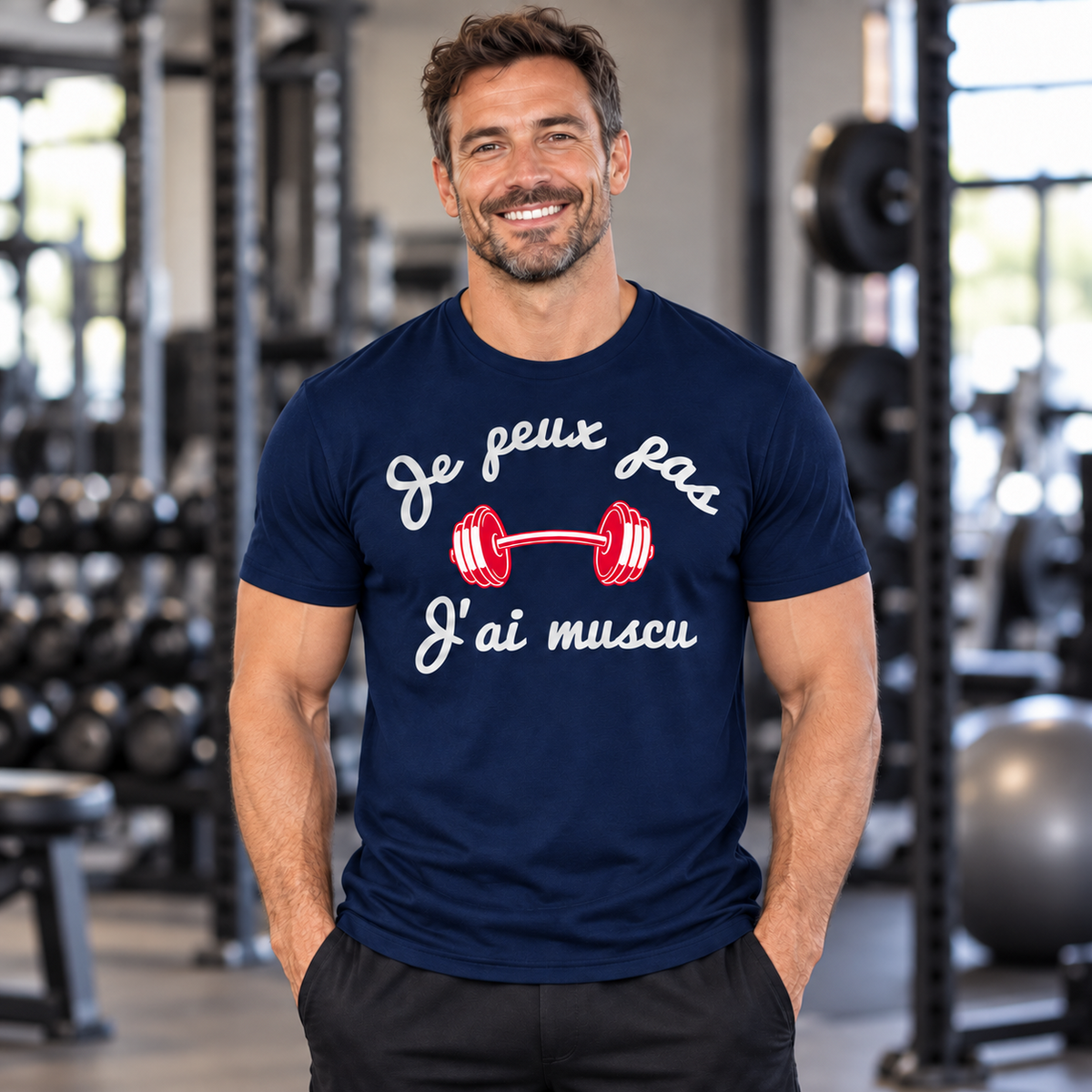 T-shirt humour homme – Je suis de bonne humeur, faites pas chier