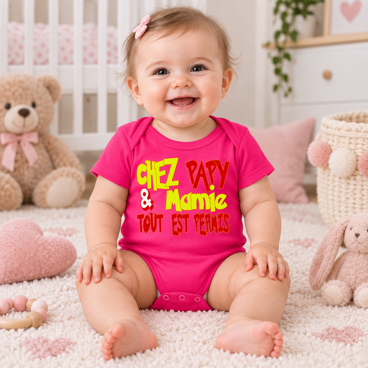 Body bébé humour – Chez Papy et Mamie, tout est permis
