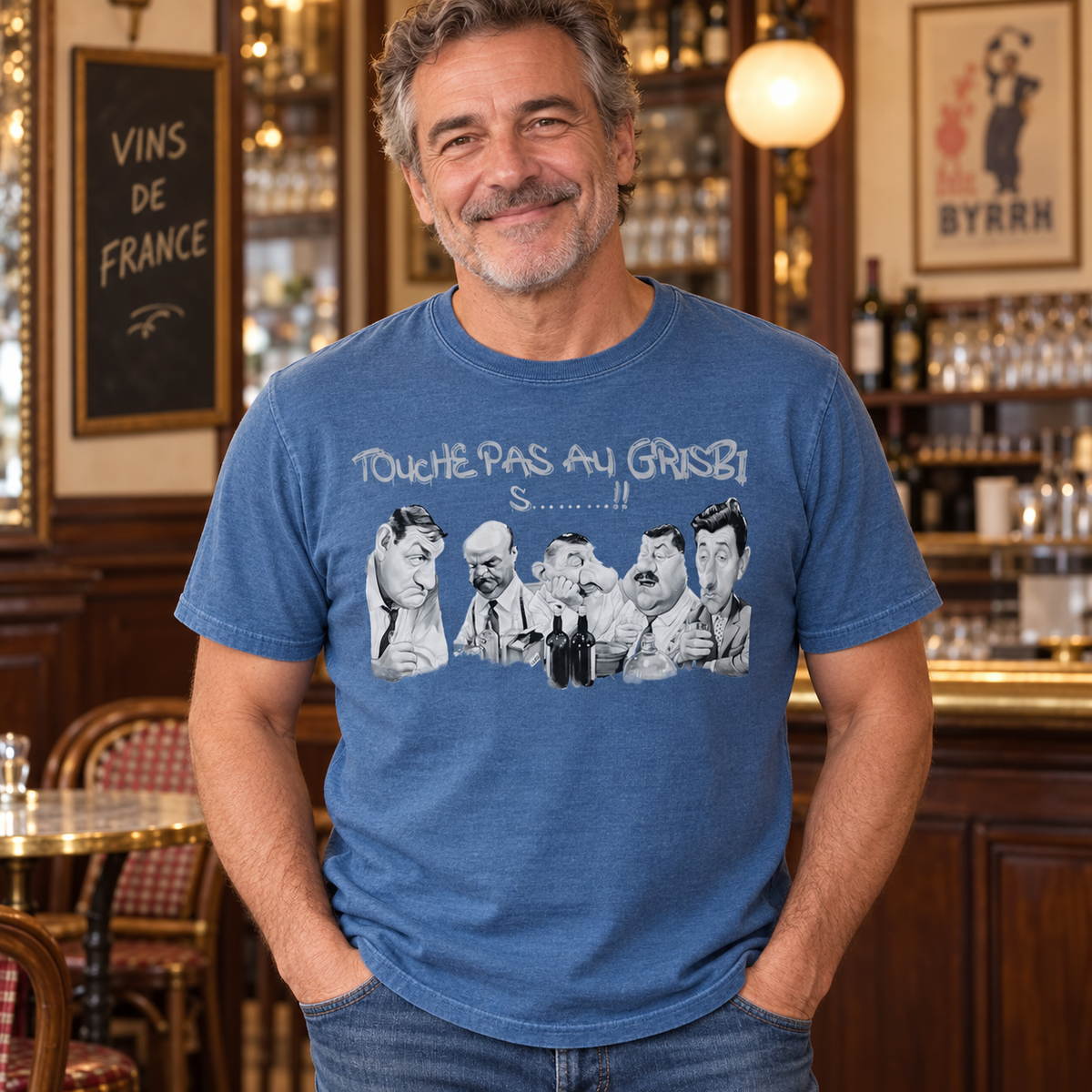 T-shirt humour rétro homme – Touche pas au grisbi