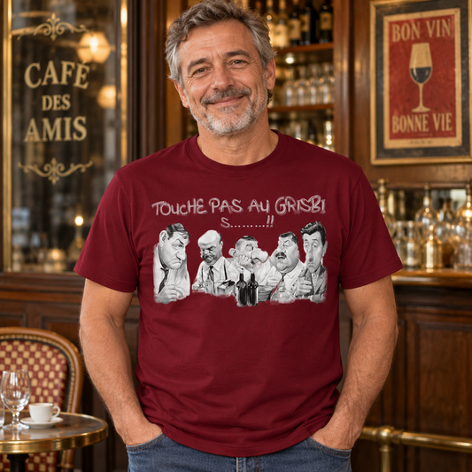 T-shirt humour rétro homme – Touche pas au grisbi