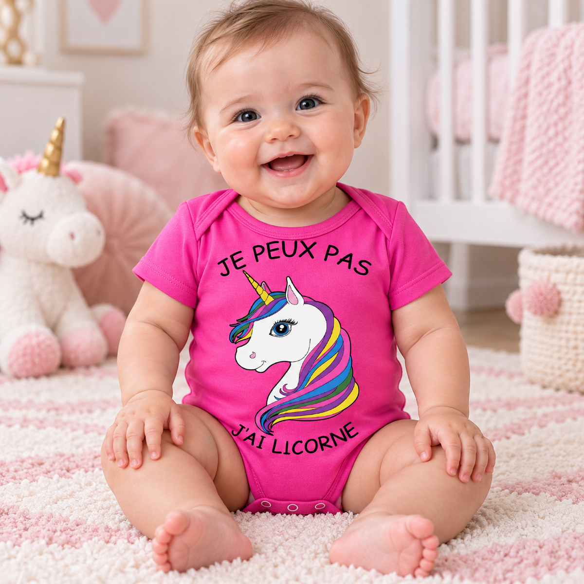 Body bébé licorne – Je peux pas, j’ai licorne